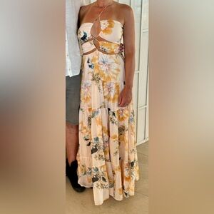 Billy J Romeu maxi dress yellow size 10 (Australian size)